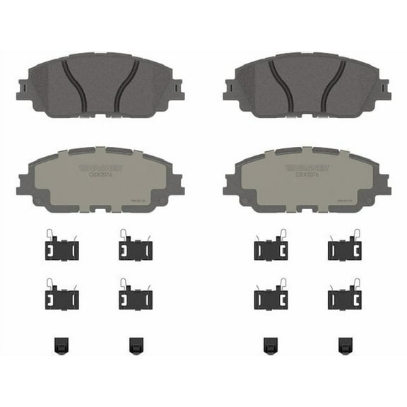 Front Brake Pad Set - Compatible with 2019 - 2024 Toyota RAV4 2020 2021 2022 2023