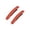 Orange, variant on 2Pcs Matte Solid Color Simple Hair Clips, Non-Slip Rectangle Hair Pins for Women Girls, Multi Colors Daily Hair Accessories for Thick Thin Hair (Black)