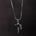 thumbnail image 4 of Vintage Punk Neckchains Adjustable Length Star Pendant Necklace Snake Bone Designs Clavicle Chains Accessory, 4 of 9