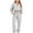 Gray womens 2 piece sets, variant on Usmixi Womens Sweatsuits Set Half Zip Pullover Lounge Set Women Trendy Cropped Sweatshirt and Drawstring Jogger Pant Tracksuit Sets Ladies Casual 2 Piece Outfits with Pocket Deals on Sale