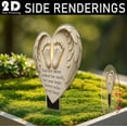 thumbnail image 7 of SLYNSHome Garden Stake Graves Cemetery Decorations Memorial Graveyard Commemorative Plaque for Dad Mom Remembrance Plaque Stake Sympathy Graveside Decor Sign for Outdoor, 7 of 7