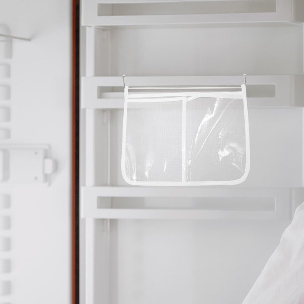 BESTYASH Organizador Colgante Transparente Para Puerta De Frigorífico Bolsa Doble Compartimento Para Espacio