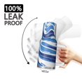 thumbnail image 3 of 40oz Tumbler with Handle and Straw, Vacuum Insulated Stainless Steel Travel Mug, Fits Car Cup Holder, Liquid & Marble Print, 3 of 6