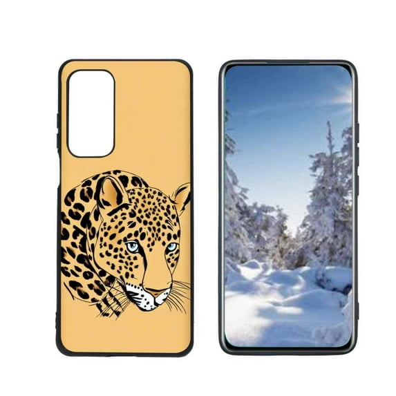 Compatible with Motorola MOTO Edge 5G UW Phone Case, leopard-animal69 Case Silicone Protective for Teen Girl Boy Case for Motorola MOTO Edge 5G UW