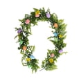 thumbnail image 2 of GUOOL Artificial Easter Egg Garland Easter Egg Garland Decorative,Easter Flower Vines Garland,Spring Wreath for Wall Window Mantels Style A, 2 of 9