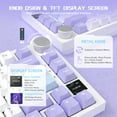 thumbnail image 6 of AK820PRO Mechanical Keyboard with TFT Smart Display&Knob,2.4G Wireless/BT5.1/USB-C Wired,75% ANSI Layout,5 Sound Absorbing Foams,Hot-Swap Linear Switch,RGB Backlit,for PC,MAC (Purple), 6 of 10