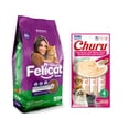 thumbnail image 1 of Felicat 15 Kg + Churu Atún con Camaron Sobre con 4 Tubos de 14 g, 1 of 5