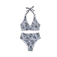 thumbnail image 2 of Two Piece Swimsuit for Women, 2 Piece Bathing Suits for Women, Womens Tummy Control Bathing Suits Modest High Waisted Bikini Sets Cute Halter 2 Piece Swim Suit 2026, Black L, 2 of 7