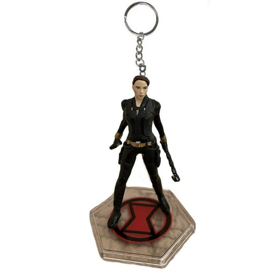 Black Widow End Game Key Ring Keychain Ornament Pvc Figure Charm Figurine New