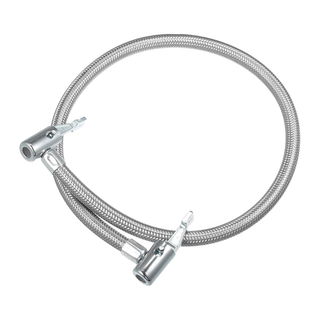 Manguera de extensión de inflador de neumáticos de 60 cm con conector portátil no inflable Mandril de bloqueo Tubo de bomba de aire Tubo de conexión de válvula de neumático para automóvil Camión Bicicleta Unique Bargains mandriles para neumáticos de automóviles