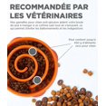 thumbnail image 2 of Orange S Fun Feeder Slo-Bowl - Anti Glutton Slow Feeding Bowl for Dogs - Size, 2 of 15