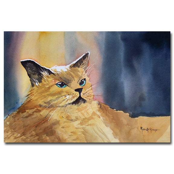 Trademark Art "Fat Cat" Canvas Art by Ryan Radke