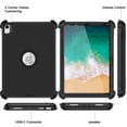 thumbnail image 4 of Petocase For iPad Air 11 Inch Case M2(2024),iPad Air 6th/5th/4th Gen Case (2024/2022/2020), Foldable Stand Heavy Duty Shockproof Protective iPad Case,Black, 4 of 7