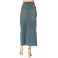 thumbnail image 3 of Fashion2Love Women's Juniors/Plus Size Stretch Denim Long Moto Skirt, 3 of 6