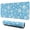Blue Christmas Snowflake Pattern, variant on Black and White Christmas Snowflake Pattern Extended Large Mouse Pad, Large Mouse Mat with Non Slip Base & Stitched Edges, Thick Padded Gifts for Office Work Gaming,31.5"x11.8"