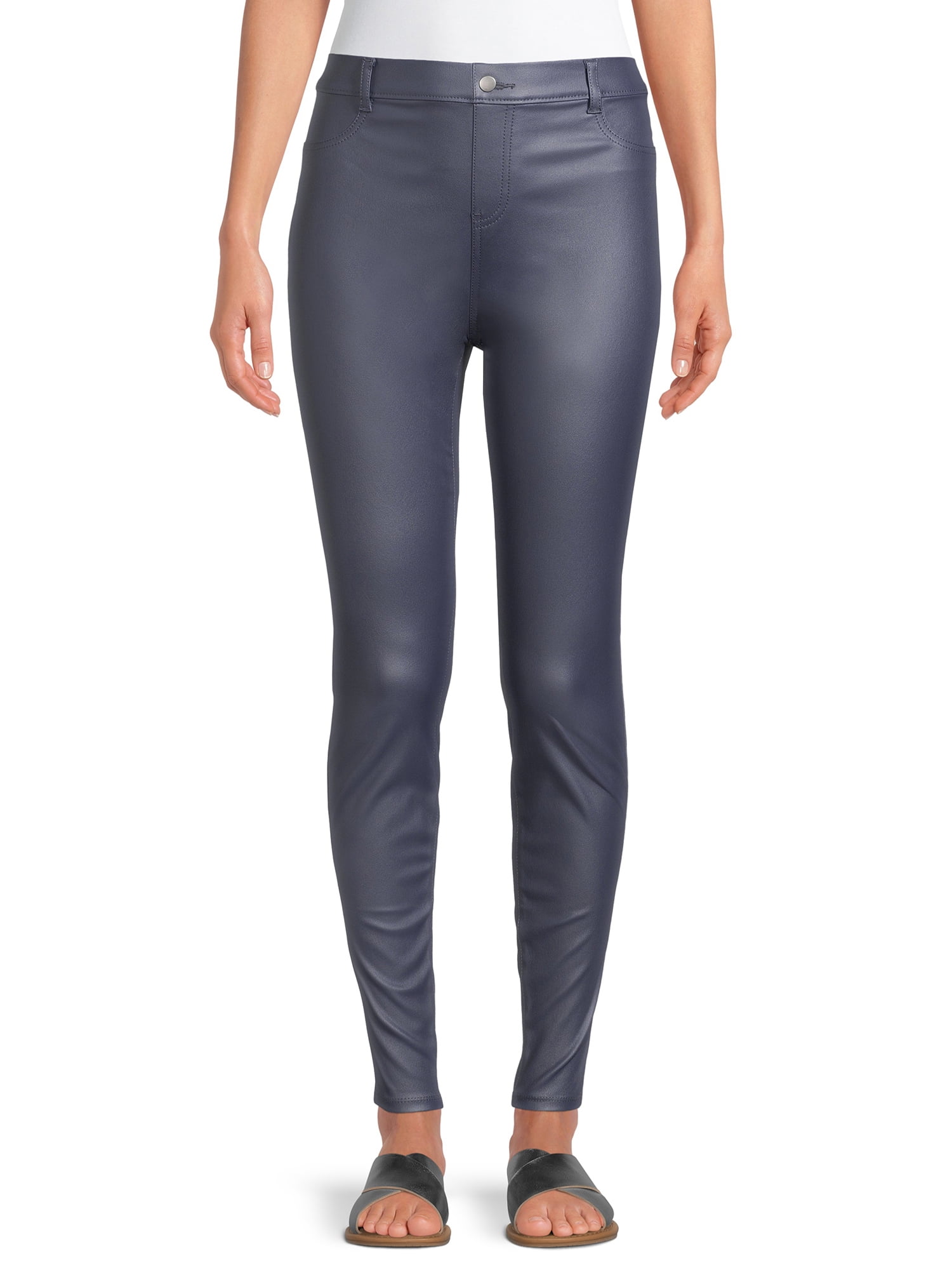Time and Tru - Time and Tru Women's Coated Jeggings - Walmart.com - Walmart.com