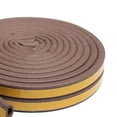 thumbnail image 5 of 5M Self-Adhesive EPDM Doors And Windows Draught Excluder Foam Seal Strip Sounding Collision Avoidance Rubber Weatherstrip D 9x7.5mm Brown, 5 of 6