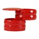 thumbnail image 2 of Bandeja giratoria de almacenamiento de joyas con niveles y tapa que gira 360 grados. Rojo, 2 of 9