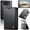 Black, variant on For iPhone Duo Case with Card Holder, Wallet Case for Women Men with RFID Blocking, Durable Leather Kickstand Magnetic Clasp Shockproof Phone Case