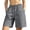 r-1816Dark Gray438, variant on Women Loose Casual Sports Shorts Summer Street Straight Leg Knee Length Breathable Solid Color Daily Ladies Workout Stretchy Bottoms