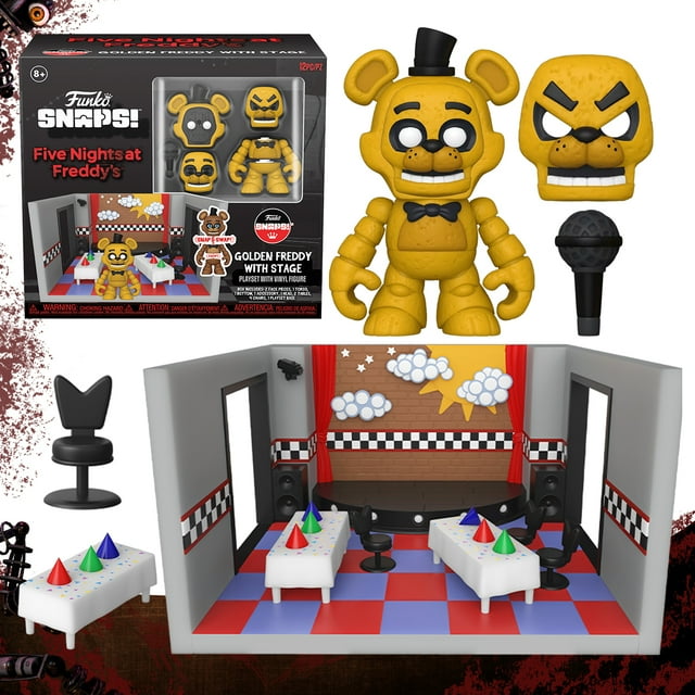 Funko Pop Snaps Golden Freddy Con Escenario Five Nights At Freddys Original Funko Cinco Noches En Freddys