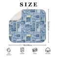thumbnail image 4 of Pioneer Flower Floral Print Pattern Kitchen Dish Drying Mat 1 Pack, Ultra Absorbent Microfiber Drainer Mat, 16"x18", 4 of 6