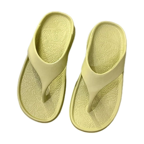 Jikolililili Lazy Shoes Women's Orthotic Flip Flops With Arch Support Soft Thong Pillow Beach Summer Simple Fashion Women's Sandals