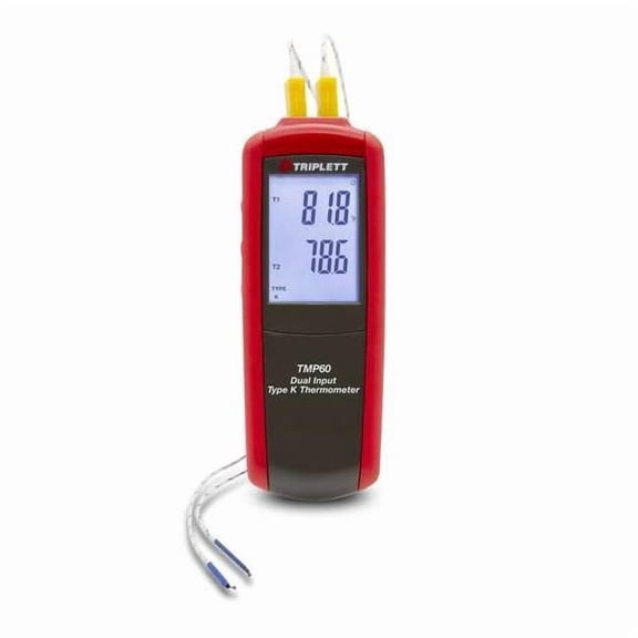 Triplett Thermometer, 1.5 in, Thermocouple TMP60