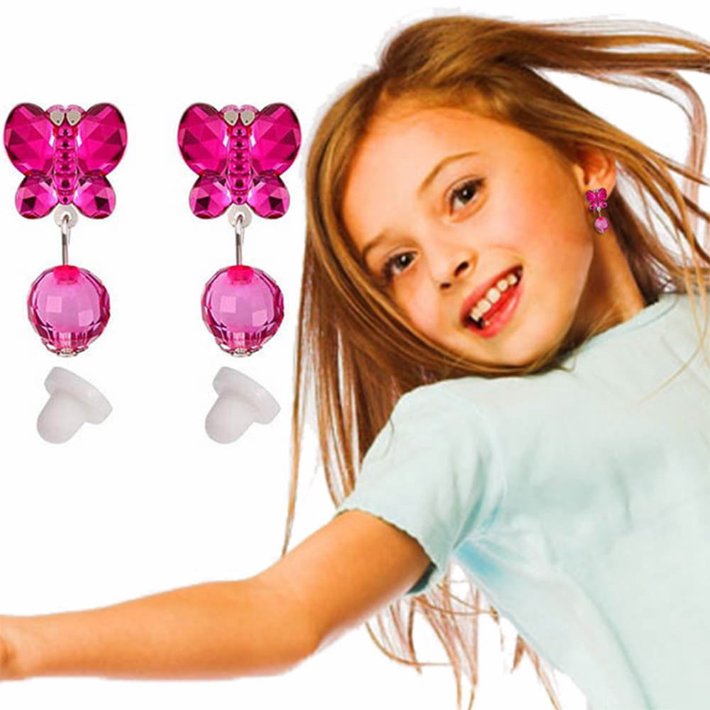 Yinguo Pink Cute Balloon Earrings Funny Design Silver Needle Earrings  Tassels Long Earrings Fashion Exaggerated Versatile Ear Clips - Walmart.com
