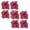 A538 B 17.7x13.0x2.8" 8Pack, variant on 8Pcs Geraniums Bundles Full Silk Flower Geranium Bush Red Color For Home Garden Wedding Indoor Outdoor Artificial flowers