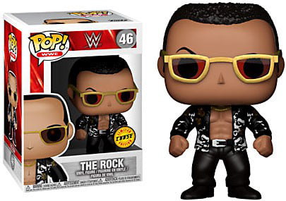 Funko POP WWE The Rock Old School Black Shirt Wrestler Vinyl Figure CHOP 