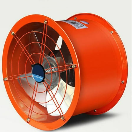INTBUYING 16" Axial Fan Cylinder Pipe Fan for Dusting Ventilating 220V 370W 5400m³/H