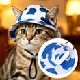 thumbnail image 2 of Casual Pet Baseball Hat Cute Sunscreen Cap with Ear Holes Adjustable Strap for Small Medium Dogs Cats Comfortable Fit for Daily Walk Travel Outdoor Photography Prop, 2 of 10