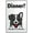 Warning Sign 5, variant on Border Collie Dinner Safe Sign 8"x12" - Outdoor Use for Home Business Driveway Alert, Pet Mark