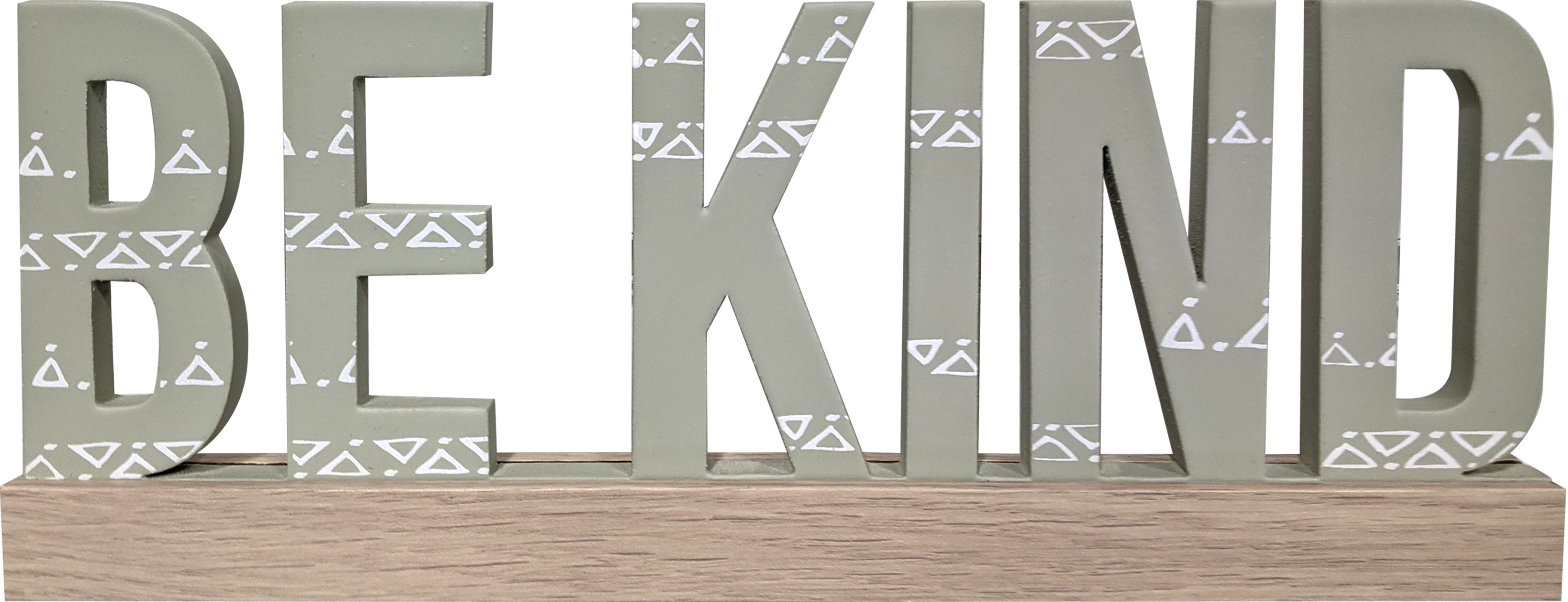 Mainstays 11" Sage Colored Manufactured Wood "Be Kind Tabletop Décor