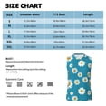 thumbnail image 5 of Lsque Daisies Flowers Print Men's Cotton Blend Sleeveless Muscle Shirts (S-3XL)- Moisture Wicking, Odor Protection, UPF 30+,X-Large, 5 of 8
