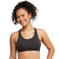thumbnail image 2 of Sujetador deportivo Bralette Hanes Racerback Low Impact para mujer, paquete de 3, 2 of 6
