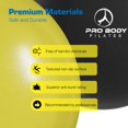thumbnail image 3 of Pelota de ejercicio ProBody Pilates de 23 cm para estabilidad, con bomba, amarilla, 3 of 8
