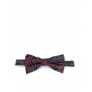 Red Rough Paisley Men's Bow Tie