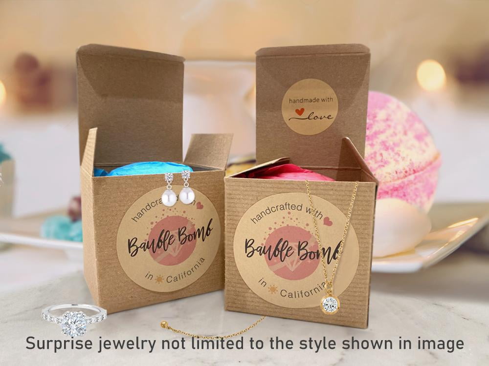Ivy & Bauble Handmade Tropical Fruit Scent Jewelry Bath Bombs with Surprise Ring|Made in USA | No Paraben, No Preservatives, No Phosphate| Therapeutic Moisturizer for Bubble & Spa Bath| 8oz- Size 9