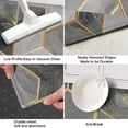 thumbnail image 3 of Gray Gold Hexagon Marble Pattern Kitchen Rug Mat,Kitchen Runner Rugs Non Skid Washable,Decorative Kitchen Floor Mats for Kitchen,Sink,Laundry,17"X47", 3 of 5