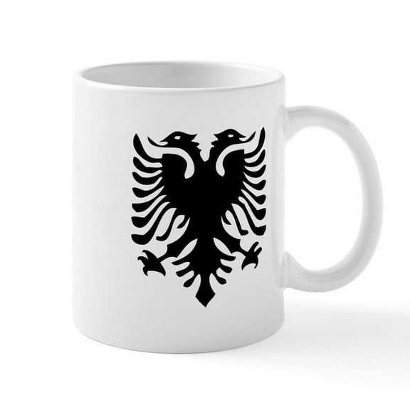 CafePress - Albanian Eagle Mug - 11 oz Ceramic Mug - Novelty Coffee Tea Cup