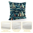 thumbnail image 4 of Orinice Kids Boat Throw Pillow Covers Soft Nautical Pillow Cases Cushion Covers Ocean Themed Decorative Throw Pillowcases Navy Blue Cushion Cases White, 4 of 5