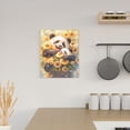 thumbnail image 6 of KLL Cute Panda Sunflower Print Canvas Wall Art, Canvas Painting Prints Canvas Art Wall Decor Home Decoration for Living Room Bedroom Office, 6 of 6