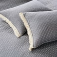 thumbnail image 3 of Levtex Home - Cross Stitch - Standard Sham - Grey and White - Sham (26x20in.) - Cotton, 3 of 4