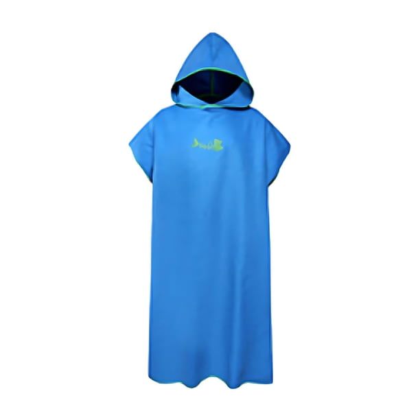 Billuyoard Fácil de usar, bata de baño para nadar en la playa, toalla, estilo de moda para adultos en la playa, traje de neopreno suave Juegos de accesorios de baño azul