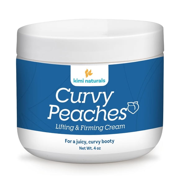 KIMI Naturals Curvy Peaches Crema para mejorar los glúteos de crecimiento rápido - Crema para glúteos de alta resistencia para reafirmar, dar forma, apretar y rellenar - Crecimiento y levantamiento na