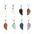 thumbnail image 2 of Qarigey Mujer piedras colgante encanto collar joyería cuello cadena niñas señoras gargantilla para hombre boda collares regalo de Ropa, zapatos y accesorios Miscelánea Obsidiana+Cadena, 2 of 6