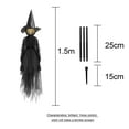 thumbnail image 6 of Halloween Light Up Holding Hands Screaming Witches Sound Activated Sensor, LED Garden Yard Halloween Decorations, Scary Decor Standing Witch Decor for Home Outside Yard Lawn Garden Party, 6 of 10