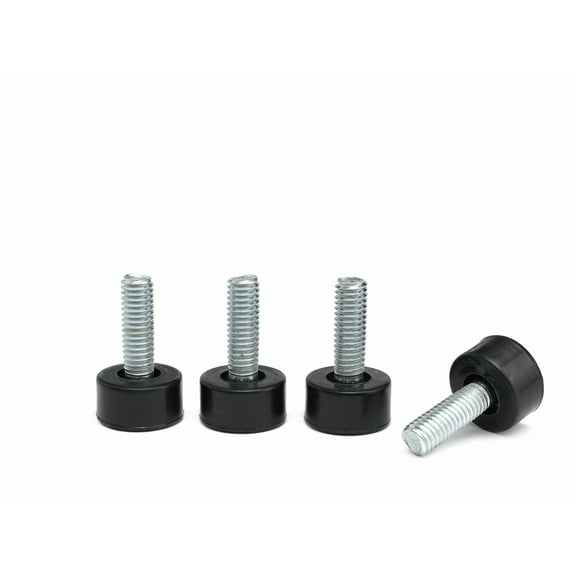 HSS Wire Shelf Adjustable Feet Leveler, Screw Bolt Size 5/16", 4-Pack, Hardware